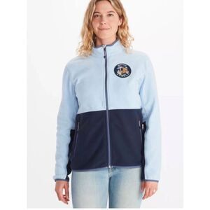 Marmot x Ford Bronco Rocklin Womens Blue Full Zip Fleece Jacket Size Medium EUC
